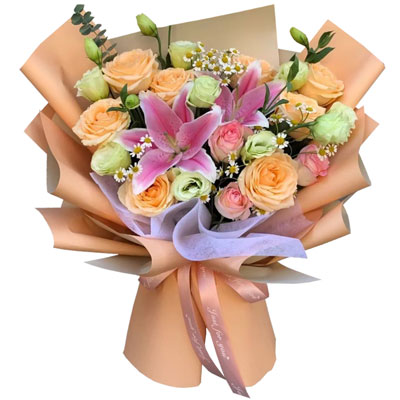 景德镇11朵玫瑰桔梗百合，陪你每个季节
